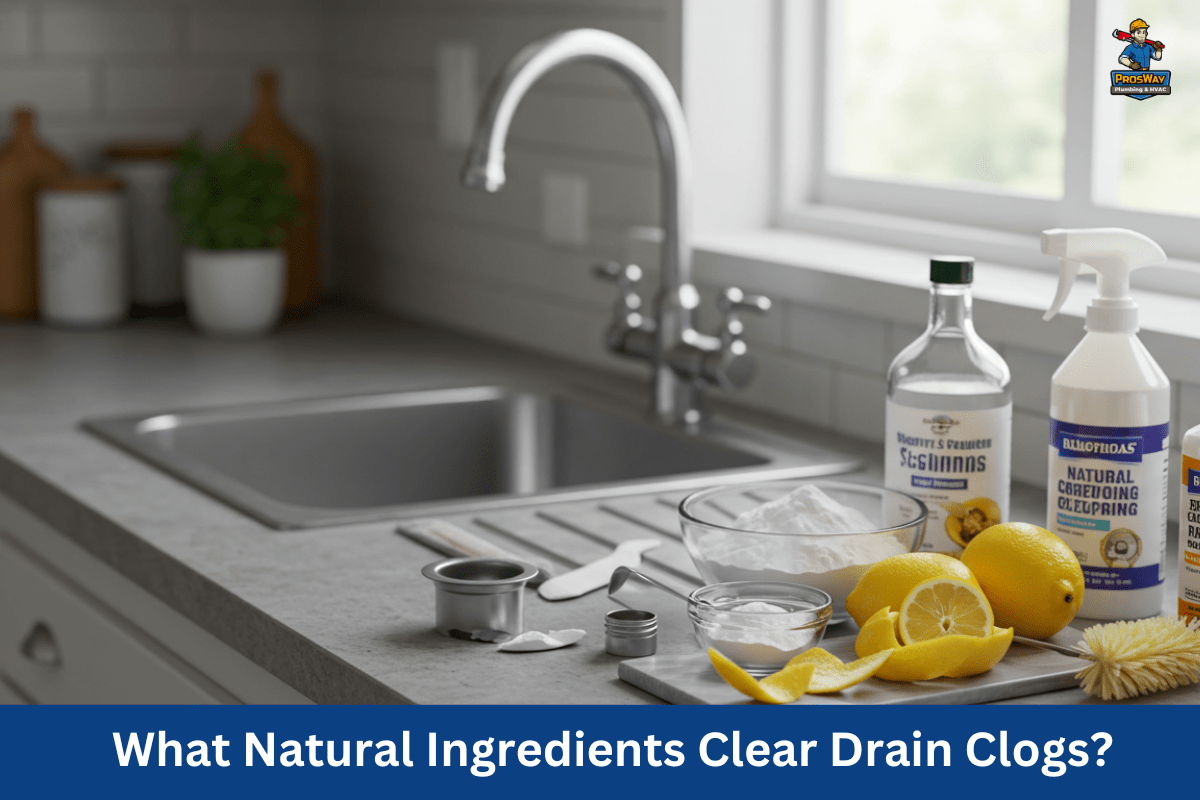 What Natural Ingredients Clear Drain Clogs Effectively?