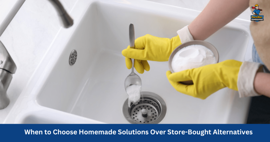 Homemade Drain Cleaners; when to choose homemade solutions 