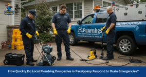 how quickly local plumbing companies can respond to drain emergencies?