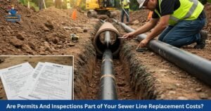 why permits and inspections matter in sewer line replacement