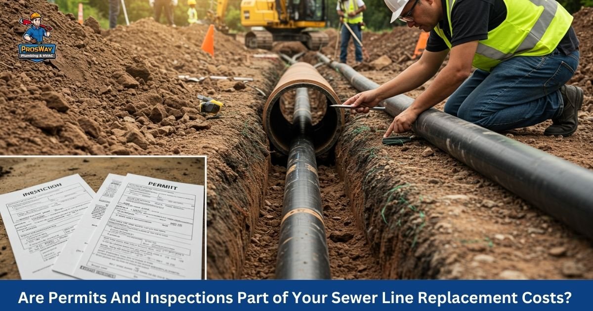 why permits and inspections matter in sewer line replacement