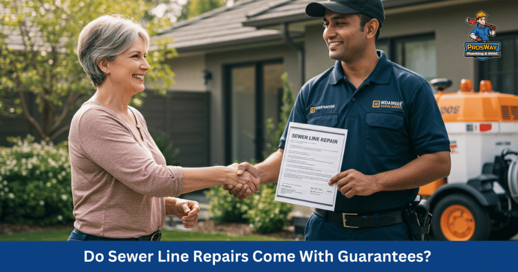 Sewer line repair guarantees
