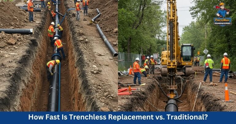 How Fast Is Trenchless Replacement vs. Traditional?