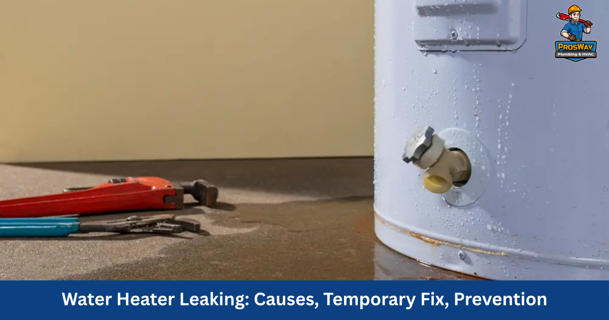 Water Heater Leaking: Causes, Temporary Fix, Prevention